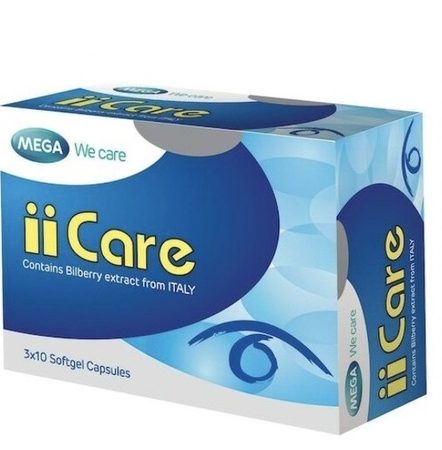 Препарат для улучшения зрения и здоровья глаз Care II Mega 30 шт