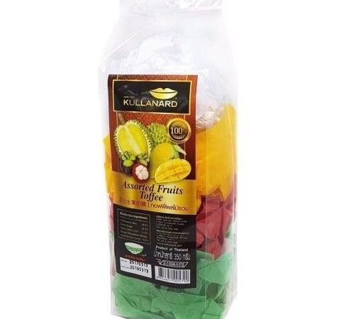 Фруктовые конфетки - ириски тоффи ассорти вкусов Kullanard 350 гр
