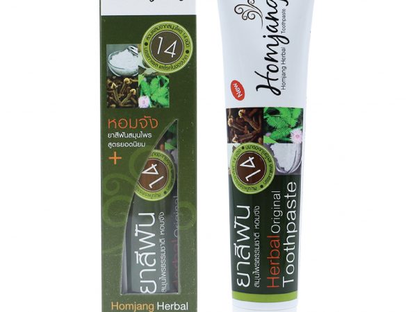 Черная зубная паста 14 трав Homjang 90 гр