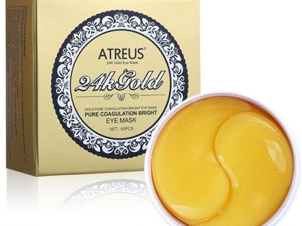 Золотые патчи для глаз 24k Atreus 60 шт