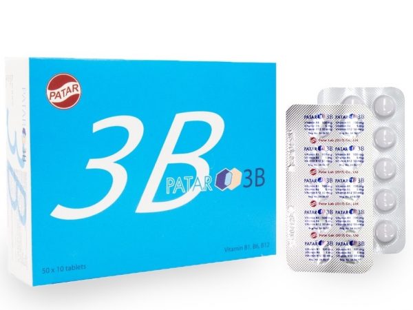 Комплекс витаминов B1, B12 и B6 Patar 50, 100 или 200 таблеток