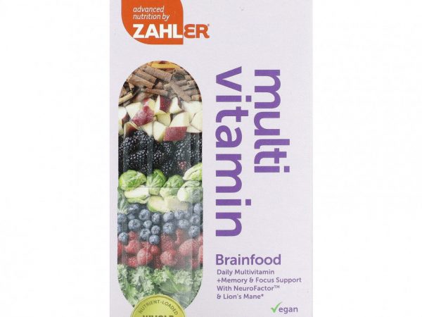 Zahler, Мультивитамины, пища для мозга, 60 капсул