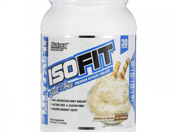 Nutrex Research, IsoFit, ванильное мороженое, 969 г (2,1 фунта)