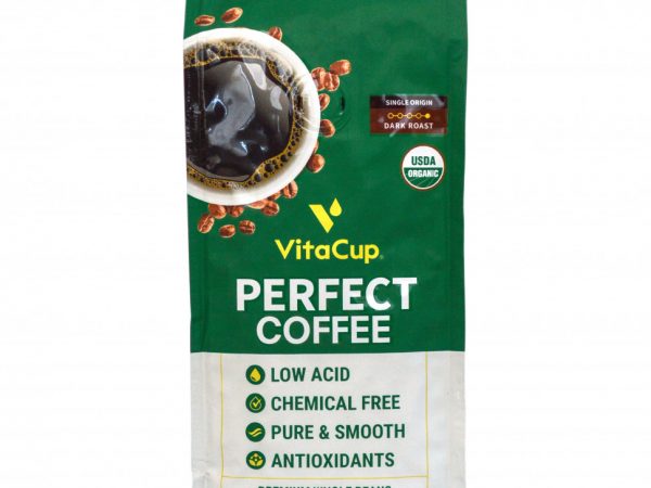 VitaCup, Perfect Coffee, кофе в зернах премиального качества, темная обжарка, 312 г (11 унций)