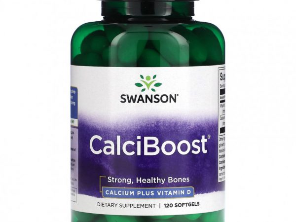 Swanson, CalciBoost`` 120 мягких таблеток