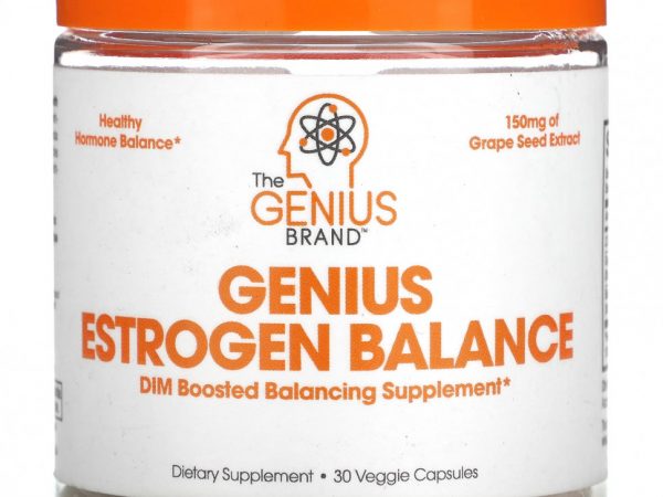 The Genius Brand, Genius Estrogen Balance, 30 растительных капсул
