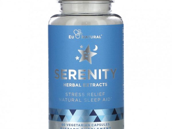 Eu Natural, Травяные экстракты Serenity, 60 вегетарианских капсул
