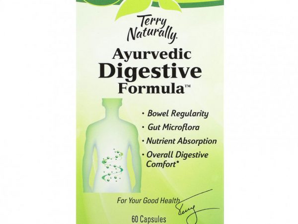 Terry Naturally, Аюрведическая формула для пищеварения, 60 капсул