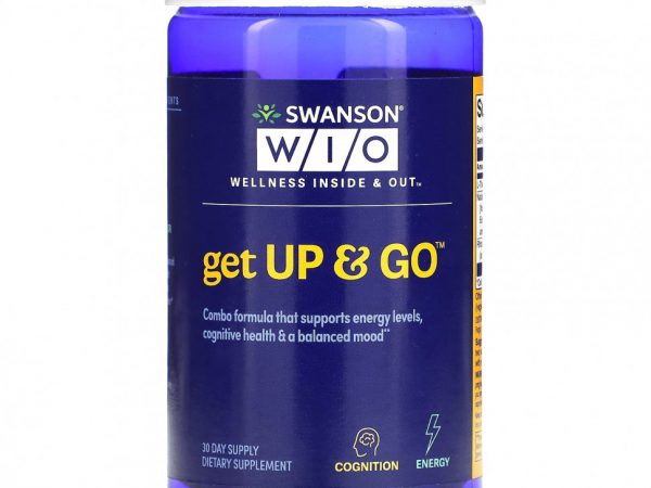 Swanson WIO, Get Up & Go, 60 вегетарианских капсул