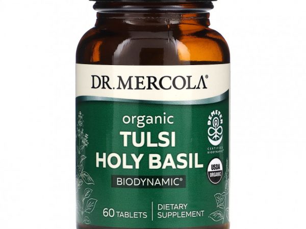 Dr. Mercola, Органический базилик тулси, 60 таблеток