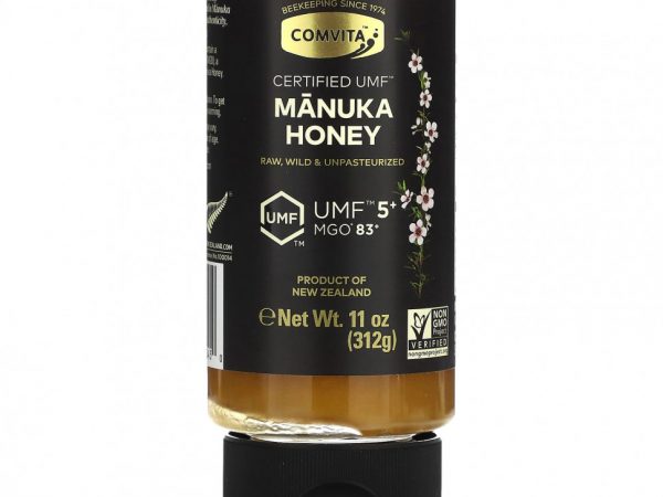 Comvita, Необработанный мед манука, сертифицированный UMF 5+ (MGO 83+), 312 г (11 унций)