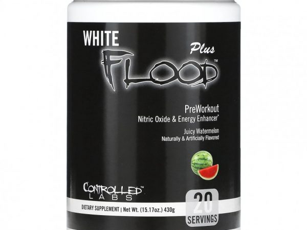 Controlled Labs, White Flood Plus, перед тренировкой, сочный арбуз, 430 г (15,17 унции)