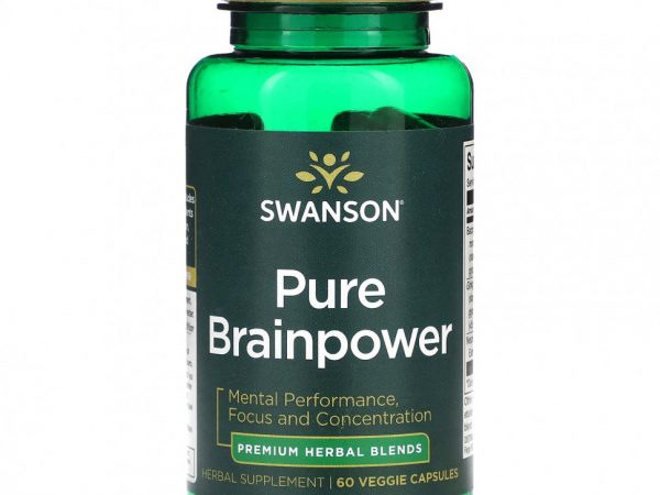 Swanson, Pure Brainpower, 60 растительных капсул