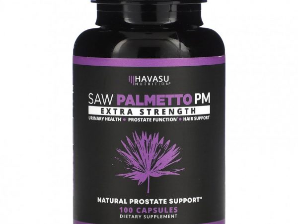 Havasu Nutrition, Saw Palmetto PM, повышенная сила действия, 100 капсул
