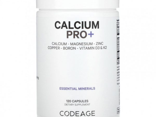 Codeage, Кальций Pro +, 120 капсул