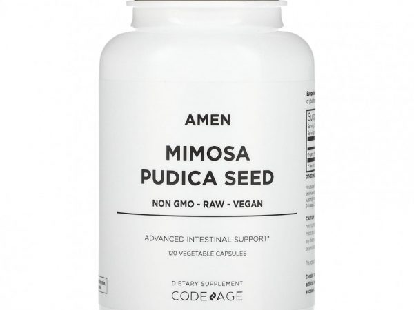 Codeage, Amen, семена мимозы стручковой, 120 растительных капсул