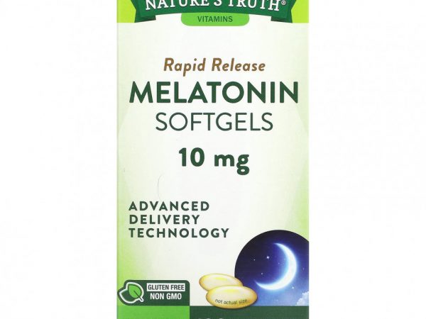 Nature's Truth, Капсулы с мелатонином, 10 мг, 120 капсул с быстрым высвобождением