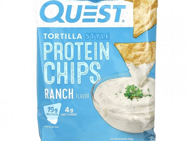 Quest Nutrition, Протеиновые чипсы по-тортильи, ранчо, 8 пакетиков по 32 г (1,1 унции)