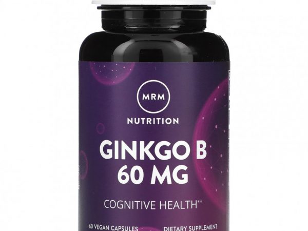 MRM Nutrition, Гинкго B, 60 мг, 60 веганских капсул