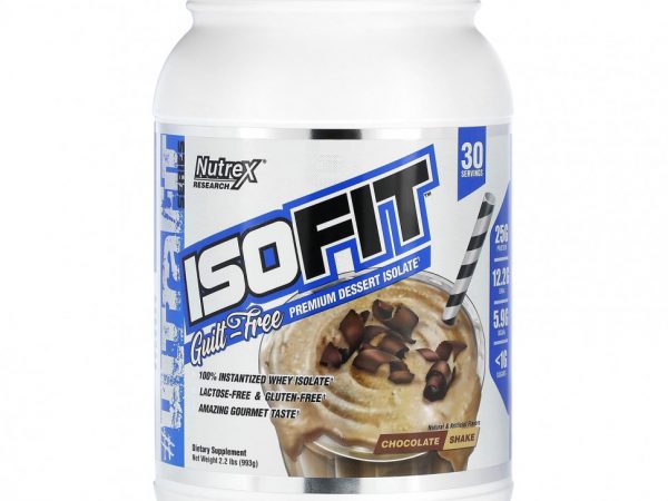 Nutrex Research, IsoFit, шоколадный коктейль, 993 г (2,2 фунта)