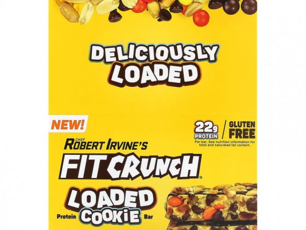 FITCRUNCH, Батончик из загруженного протеина, со вкусом арахисовой пасты, 12 батончиков, по 2,89 (82 г)