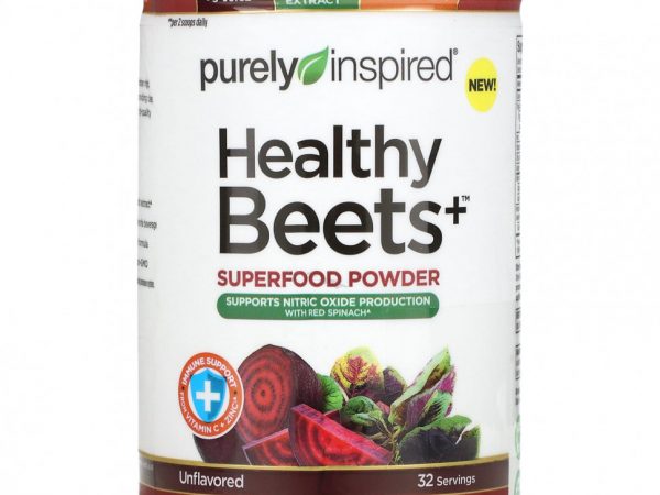 Purely Inspired, Healthy Beets+ Superfood Powder, Unflavored, 11.25 oz (319 g)