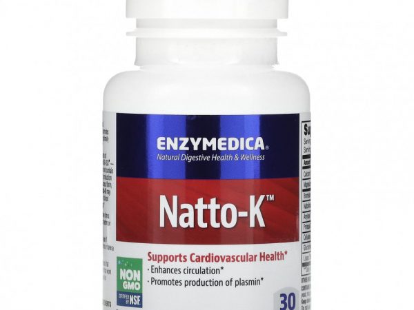 Enzymedica, Натто-К, 30 капсул