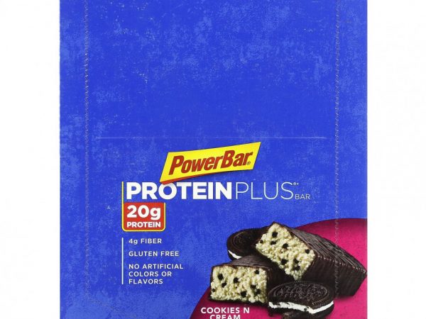 PowerBar, Protein Plus, батончик с печеньем и кремом, 15 батончиков, 61 г (2,15 унции)
