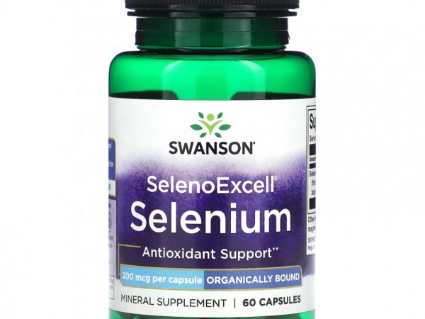 Swanson, SelenoExcell, селен, 200 мкг, 60 капсул