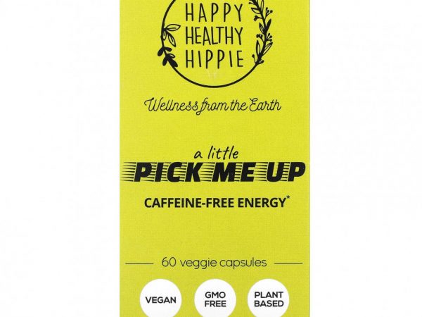 Happy Healthy Hippie, A Little Pick Me Up, энергия без кофеина, 60 растительных капсул