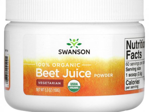 Swanson, Порошок из 100% органического свекольного сока, 150 г (5,3 унции)