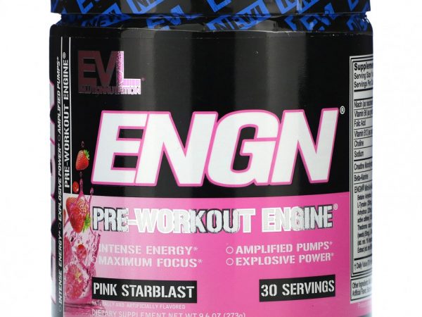 EVLution Nutrition, ENGN, Pre-Workout Engine, Pink Starblast, 273 г (9,6 унции)