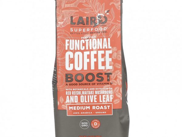 Laird Superfood, Перуанский функциональный кофе, Boost, молотый, средней обжарки, 340 г (12 унций)