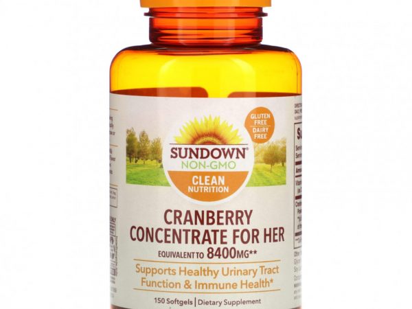 Sundown Naturals, Клюквенный концентрат для нее, 150 капсул