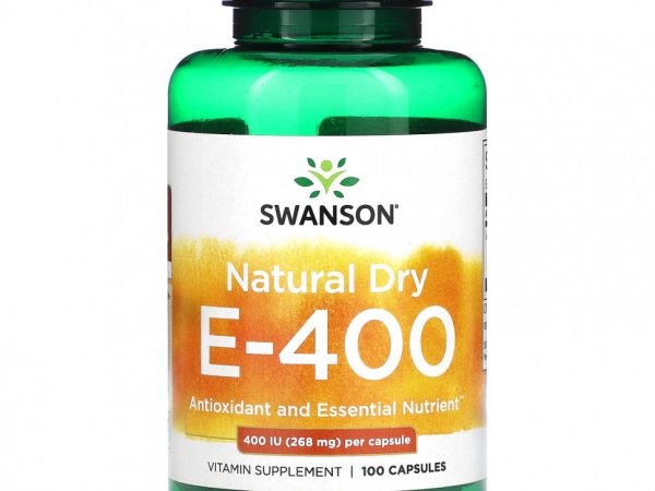 Swanson, Natural Dry E-400, 268 мг (400 МЕ), 100 капсул