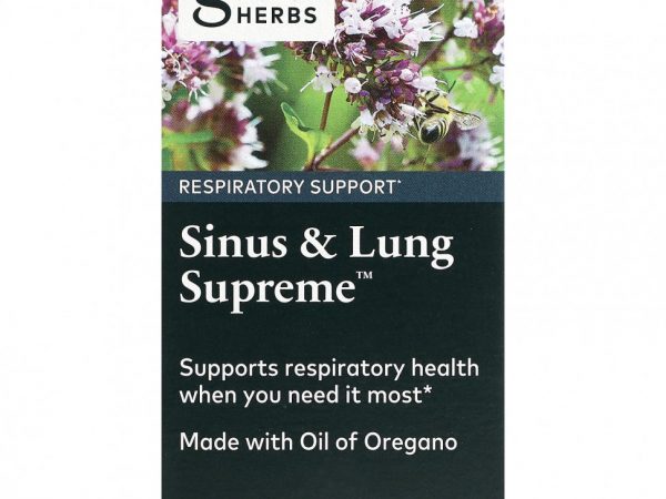 Gaia Herbs, Sinus & Lung Supreme, 60 веганских жидких фитокапсул