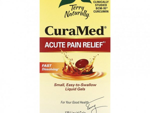 Terry Naturally, CuraMed, средство для снятия боли, 120 жидких гелей