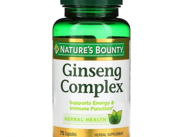 Nature's Bounty, Комплекс с женьшенем, 75 капсул