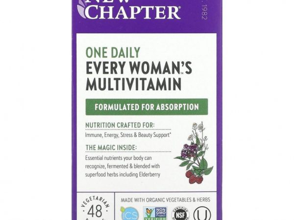 New Chapter, Препарат Every Woman's One Daily Multi, 48 таблеток