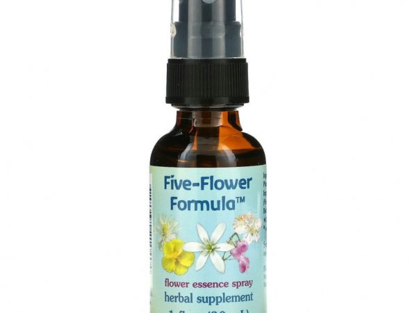 Flower Essence Services, Five-Flower Formula, спрей цветочной эссенции, 30 мл