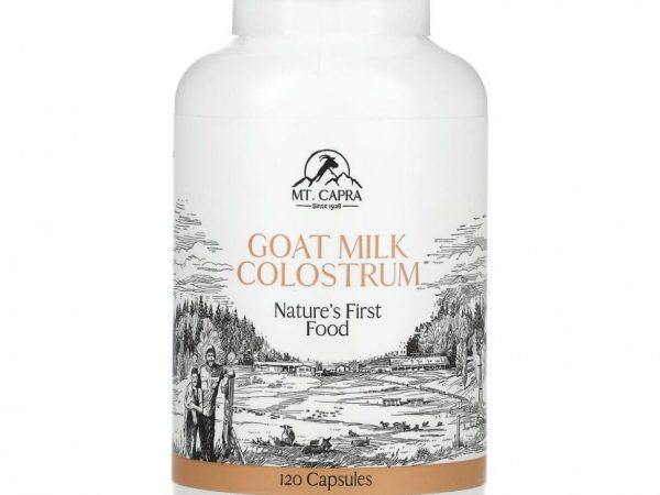 Mt. Capra, Capra Colostrum, молозиво из козьего молока, 120 капсул