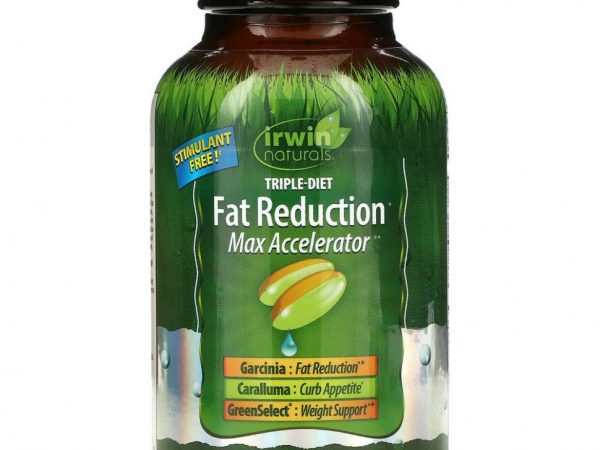 Irwin Naturals, Triple-Diet Fat Reduction + Max Accelerator, 72 желатиновые капсулы