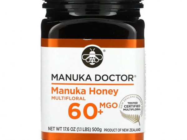 Manuka Doctor, мед манука из разнотравья, MGO 60+, 500 г (17,6 унции)