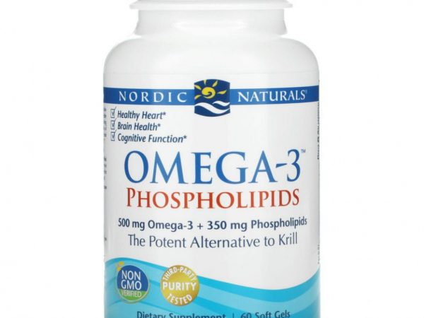 Nordic Naturals, Omega-3 с фосфолипидами, 60 капсул