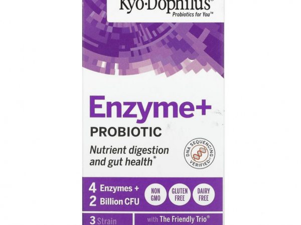 Kyolic, «Кио-Дофилус», пробиотики и ферменты, 60 капсул