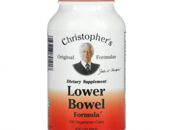 Christopher's Original Formulas, Средство для нижнего отдела кишечника, 450 мг, 100 вегетарианских капсул