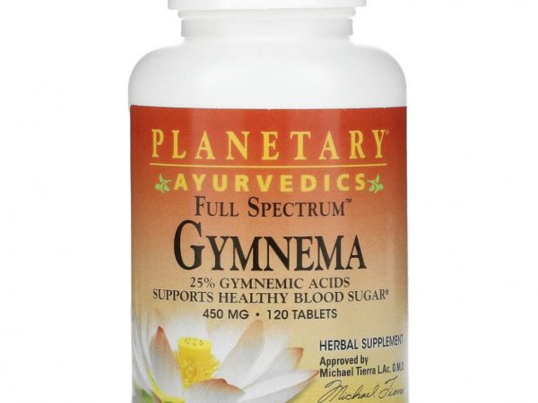 Planetary Herbals, Ayurvedics (аюрведа), Full Spectrum, джимнема, 450 мг, 120 таблеток