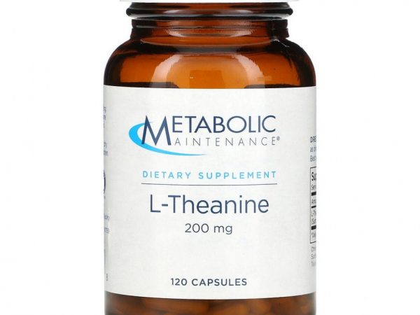 Metabolic Maintenance, L-теанин, 200 мг, 120 капсул