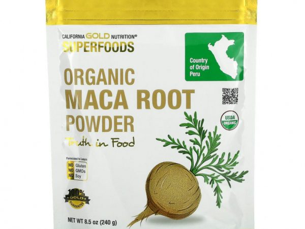 California Gold Nutrition, Superfoods, порошок органического корня маки, 240 г (8,5 унции)