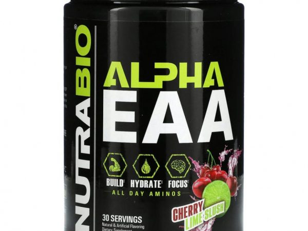 NutraBio Labs, Альфа EAA, вишня с лаймом, 455 г
